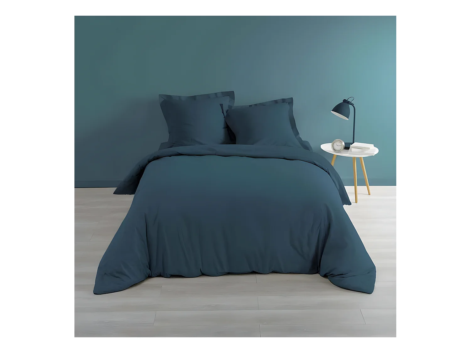 Housse de Couette "Percaline" 240x220cm Bleu