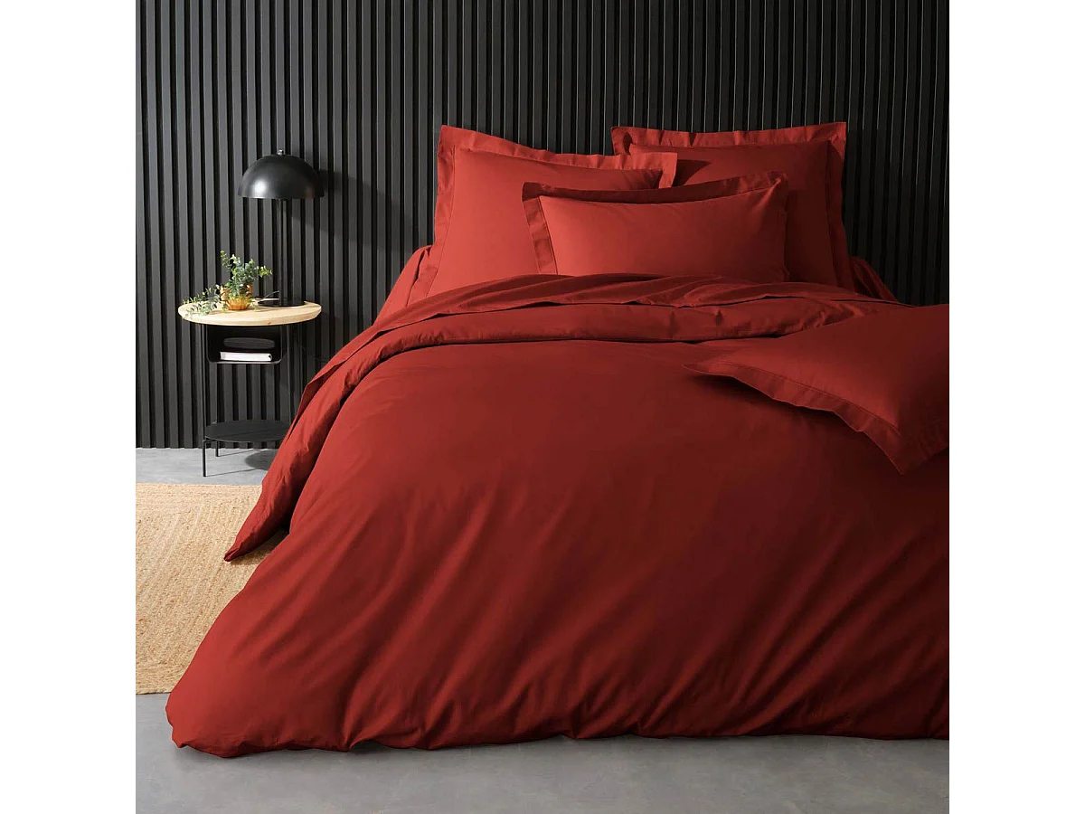 Housse de Couette "Percaline" 220x240cm Tomette