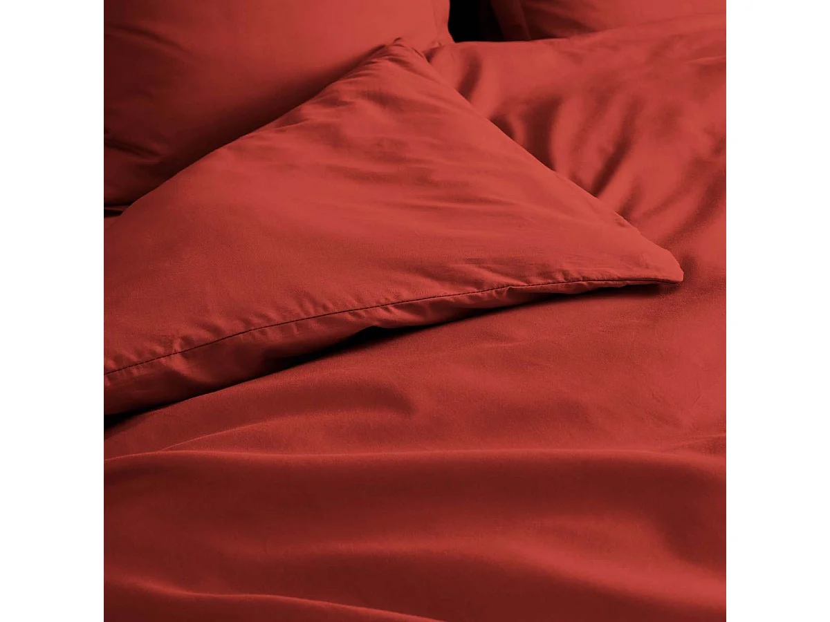 Housse de Couette "Percaline" 220x240cm Tomette