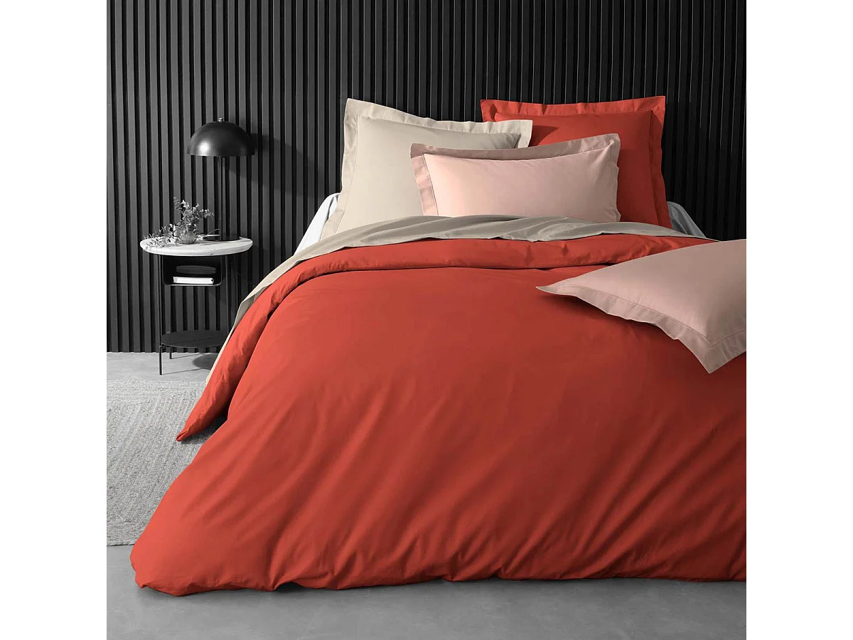 Housse de Couette "Percaline" 220x240cm Tomette