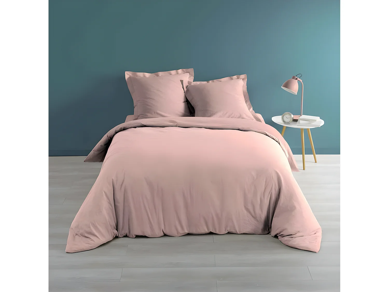Housse de Couette "Percaline" 240x220cm Rose