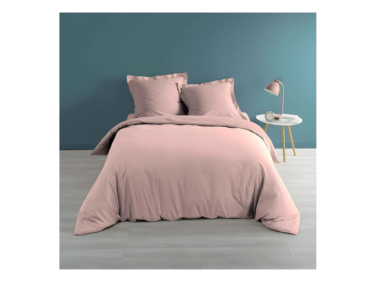 Housse de Couette "Percaline" 240x220cm Rose