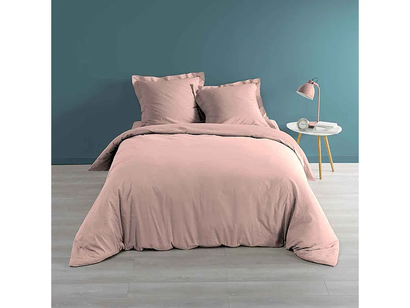 Housse de Couette "Percaline" 240x220cm Rose