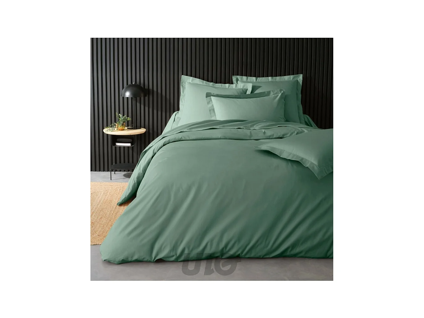 Housse de Couette "Percaline" 220x240cm Tilleul