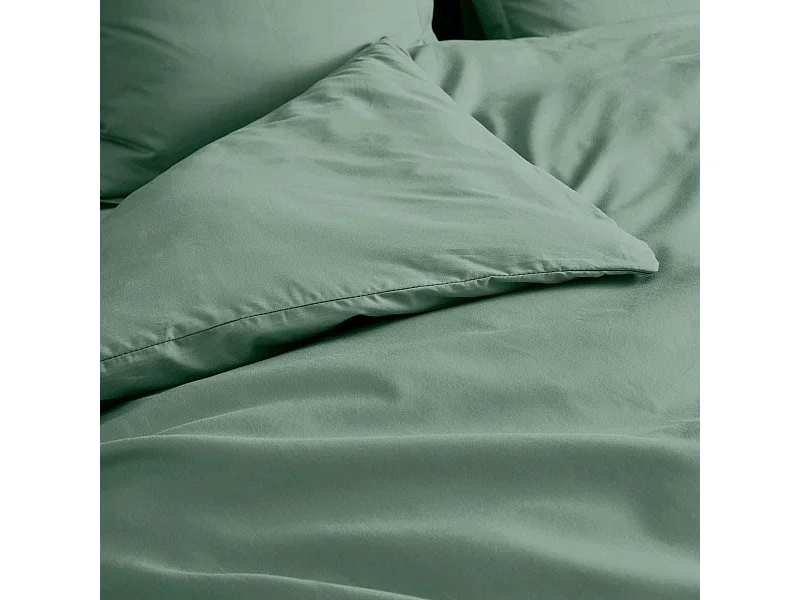 Housse de Couette "Percaline" 220x240cm Tilleul