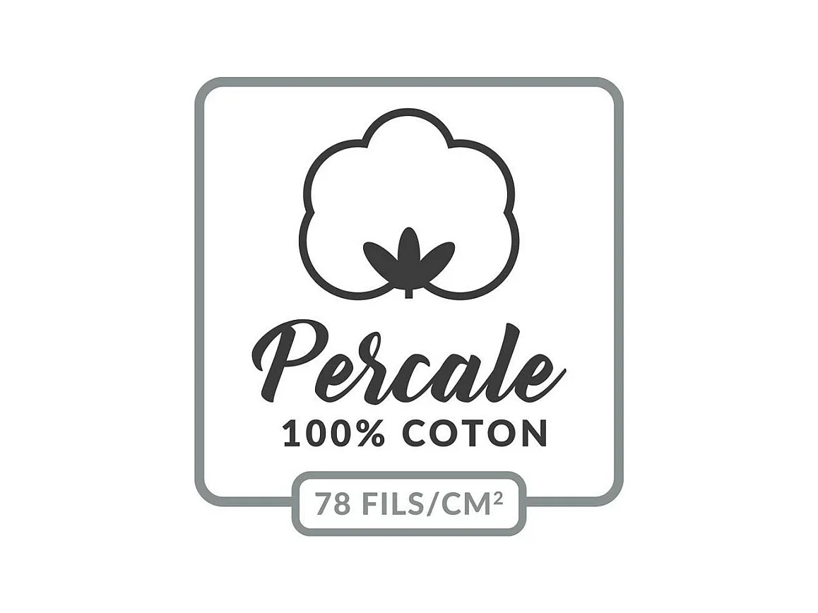 Housse de Couette "Percaline" 220x240cm Curry