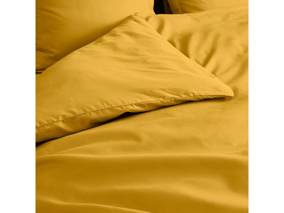 Housse de Couette "Percaline" 220x240cm Curry