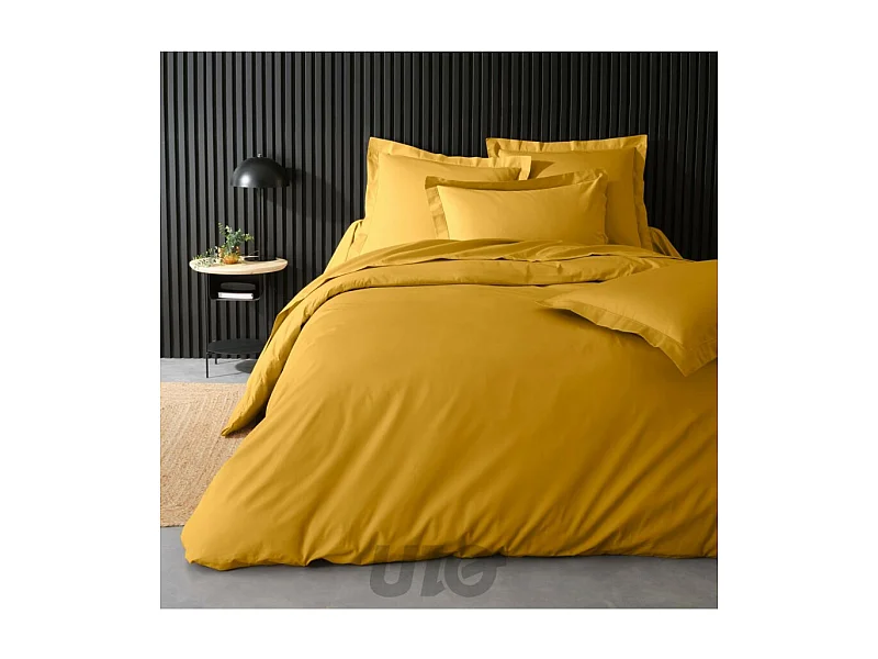 Housse de Couette "Percaline" 240x220cm Ocre