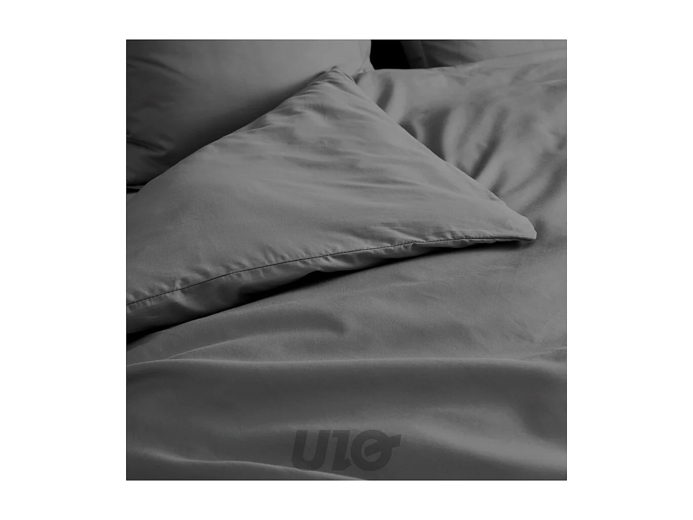 Housse de Couette "Percaline" 220x240cm Gris Acier