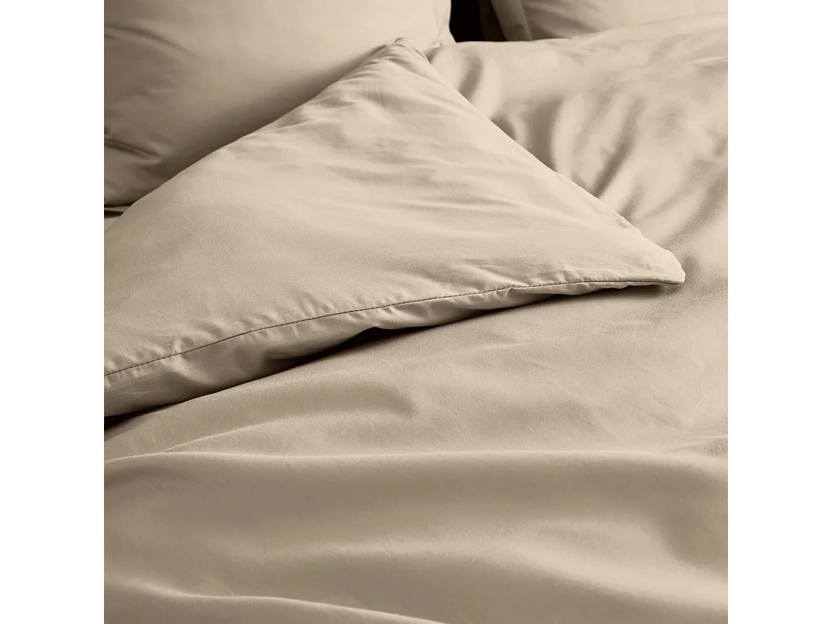 Housse de Couette "Percaline" 240x220cm Sable