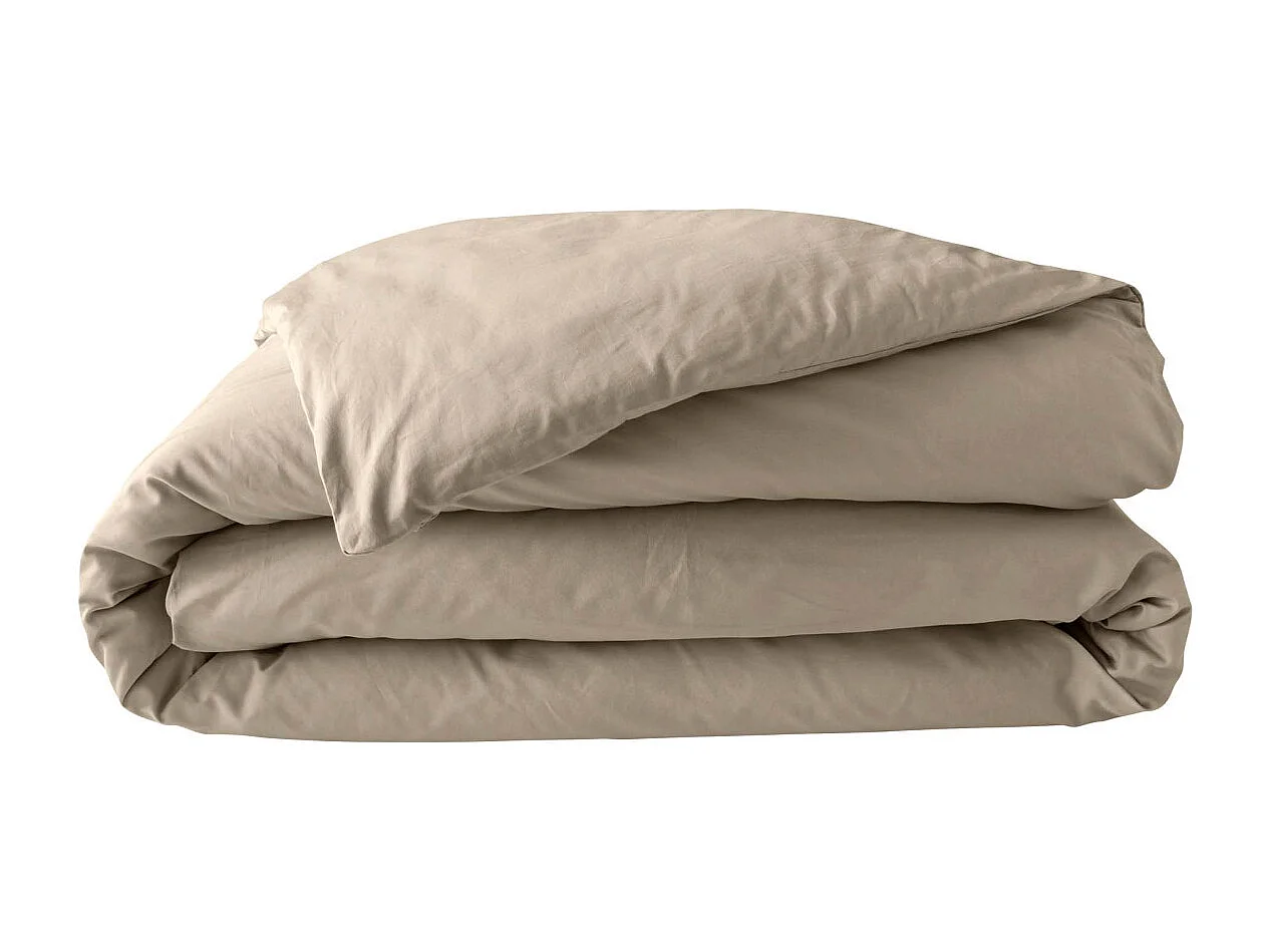 Housse de Couette "Percaline" 240x220cm Sable