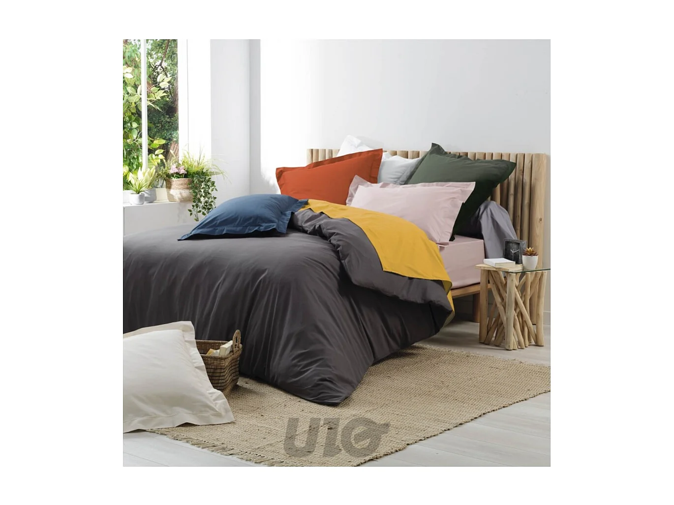Housse de Couette "Percaline" 240x220cm Sable