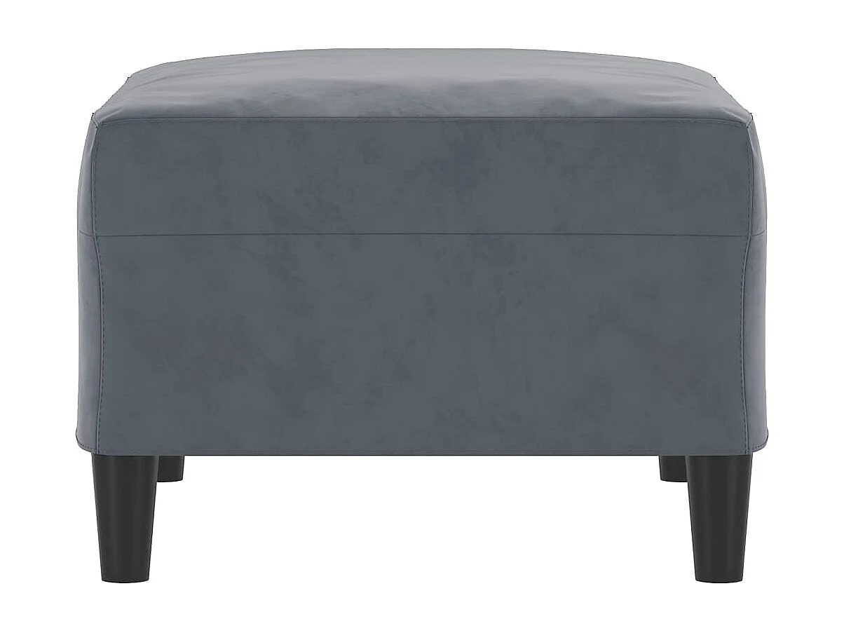 Repose-pied Gris foncé 70x55x41 cm Velours