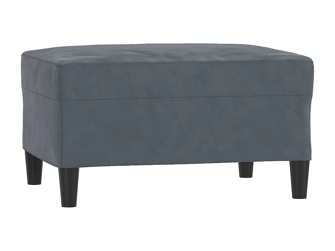 Repose-pied Gris foncé 70x55x41 cm Velours