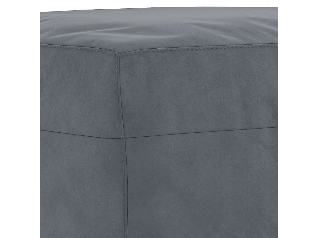 Repose-pied Gris foncé 70x55x41 cm Velours