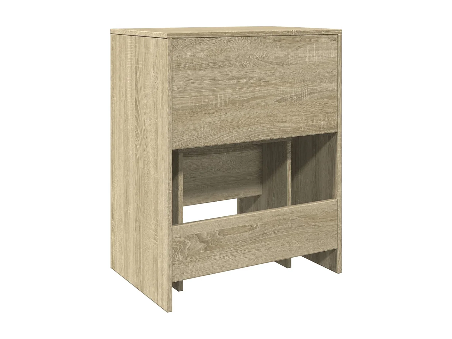 Coiffeuse et tabouret chêne sonoma 60x40x113,5 cm