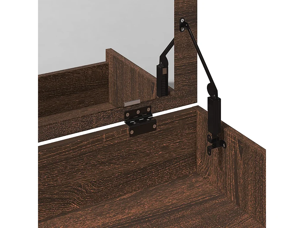Schminktisch mit Hocker Braun Eichen-Optik 60x40x113,5 cm