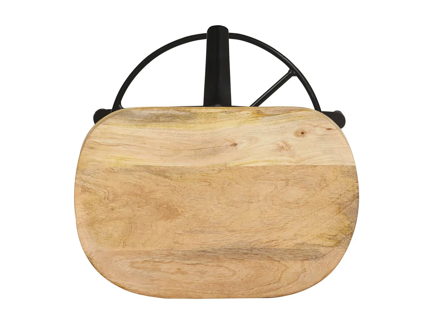 Barkrukken 2 st 76 cm massief mangohout