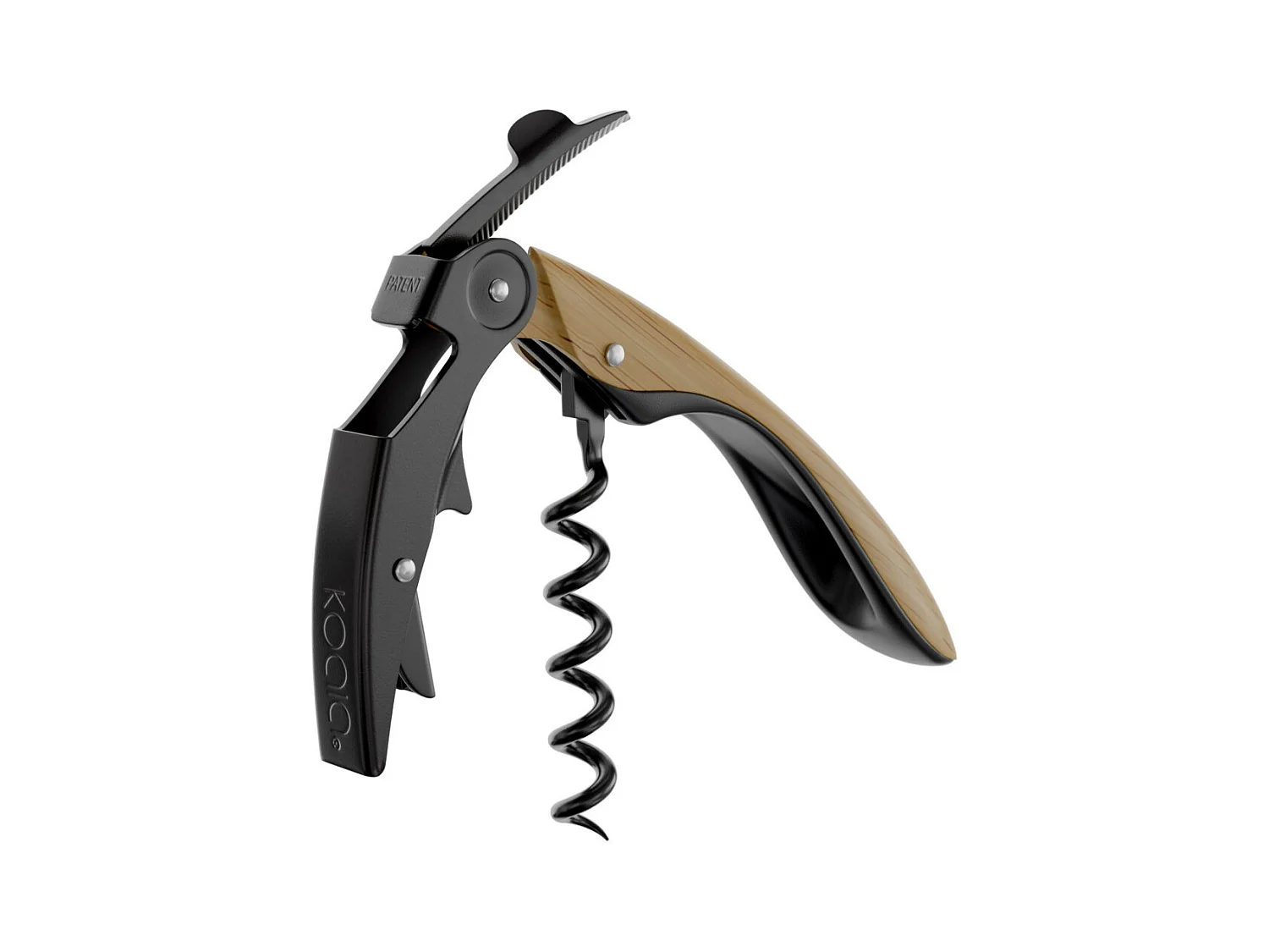 Pop - Tire-bouchon double levier high tech Bois