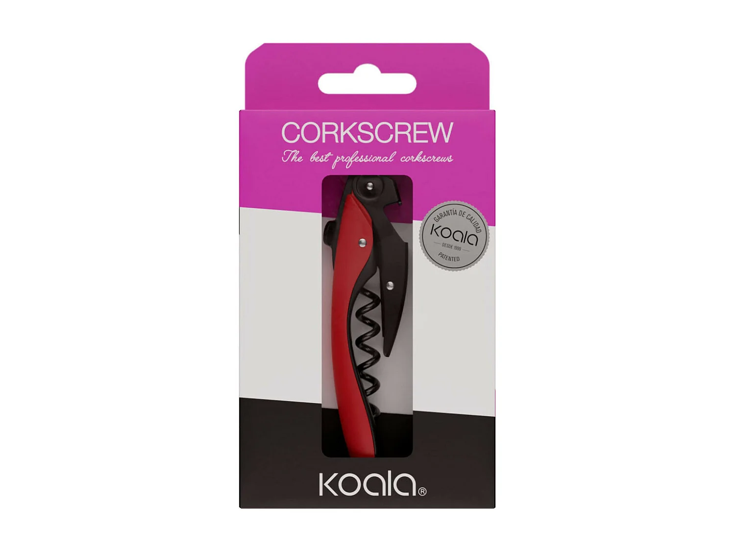 Pop - Tire-bouchon double levier high tech Rouge