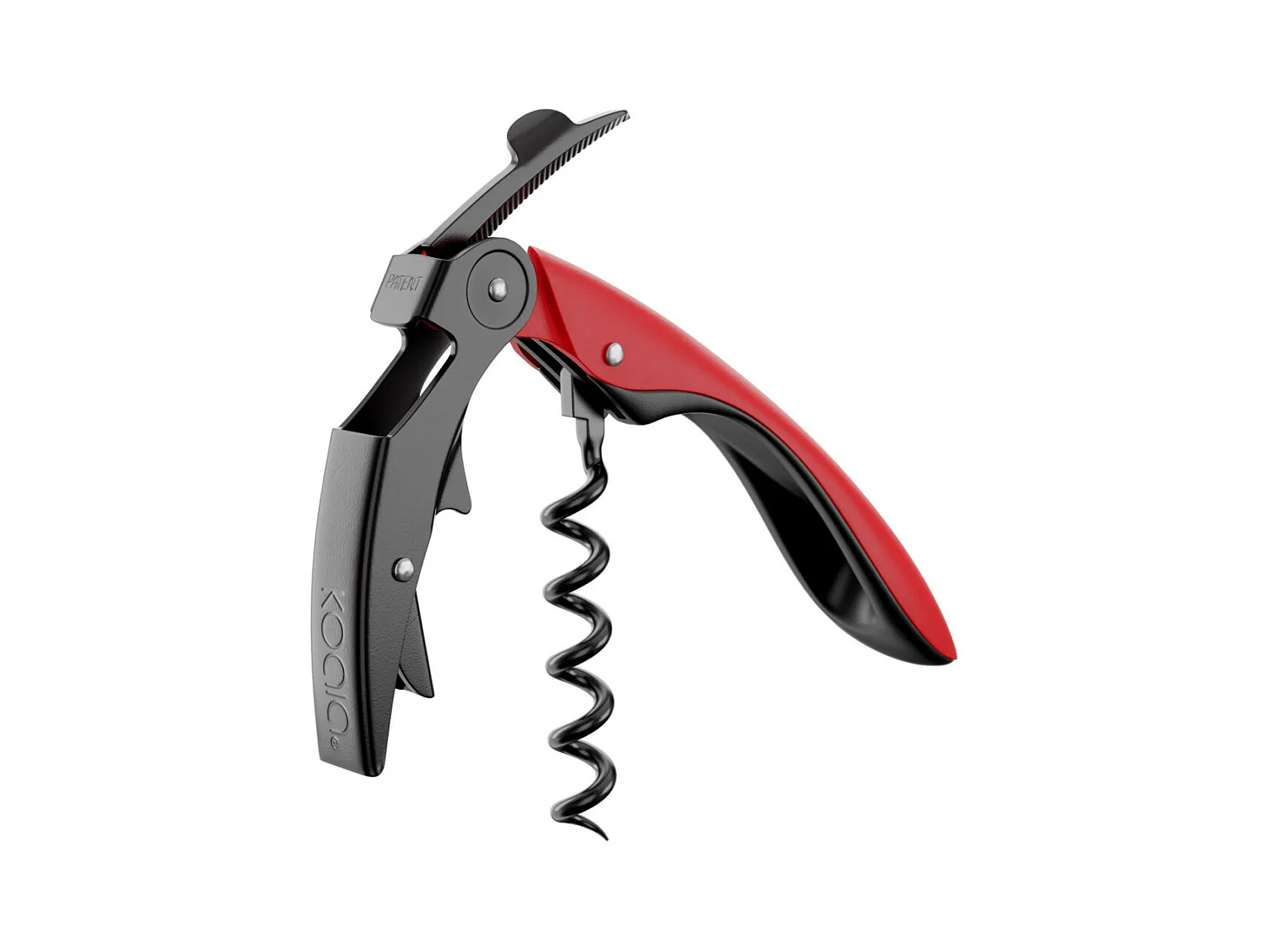Pop - Tire-bouchon double levier high tech Rouge