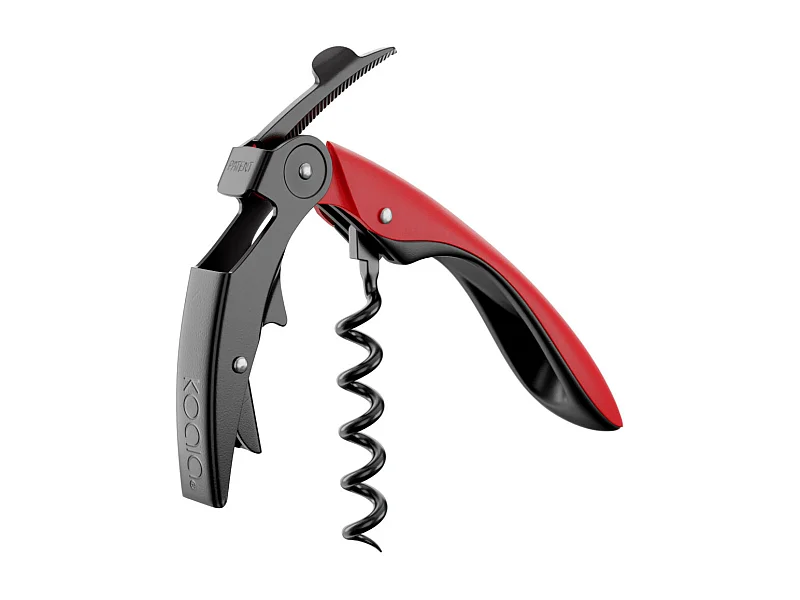 Pop - Tire-bouchon double levier high tech Rouge