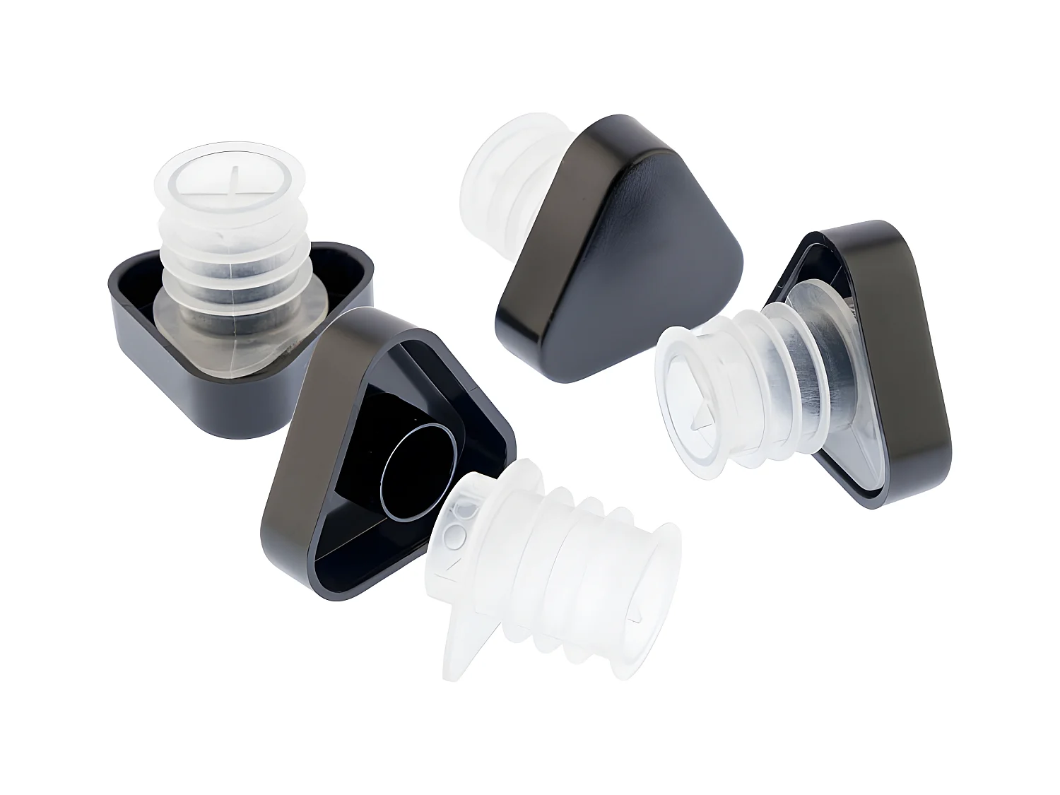 Set van 4 anti-drup tuitdoppen met lipje uit de Taste-collectie van Koala