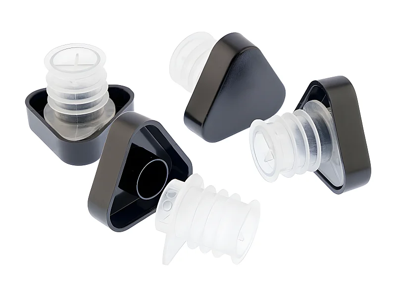 Taste - Lot de 4 bouchons anti-goutte avec languette