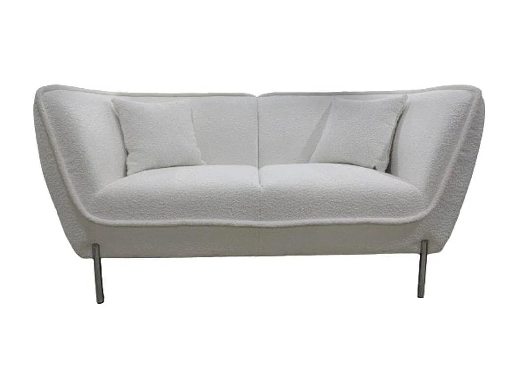 Canapé Provence blanc et chrome