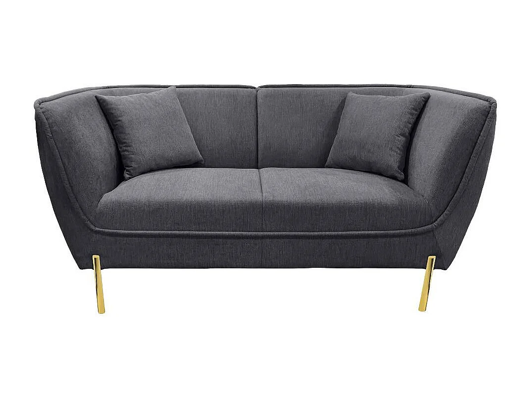 Canapé Provence ardoise et or