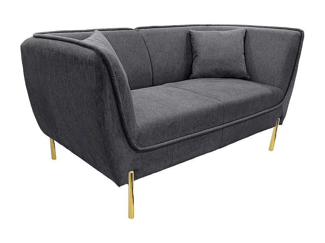 Canapé Provence ardoise et or