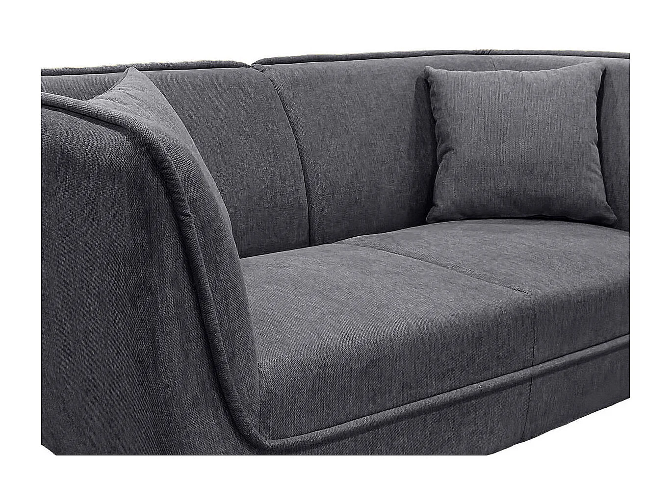 Canapé Provence ardoise et or