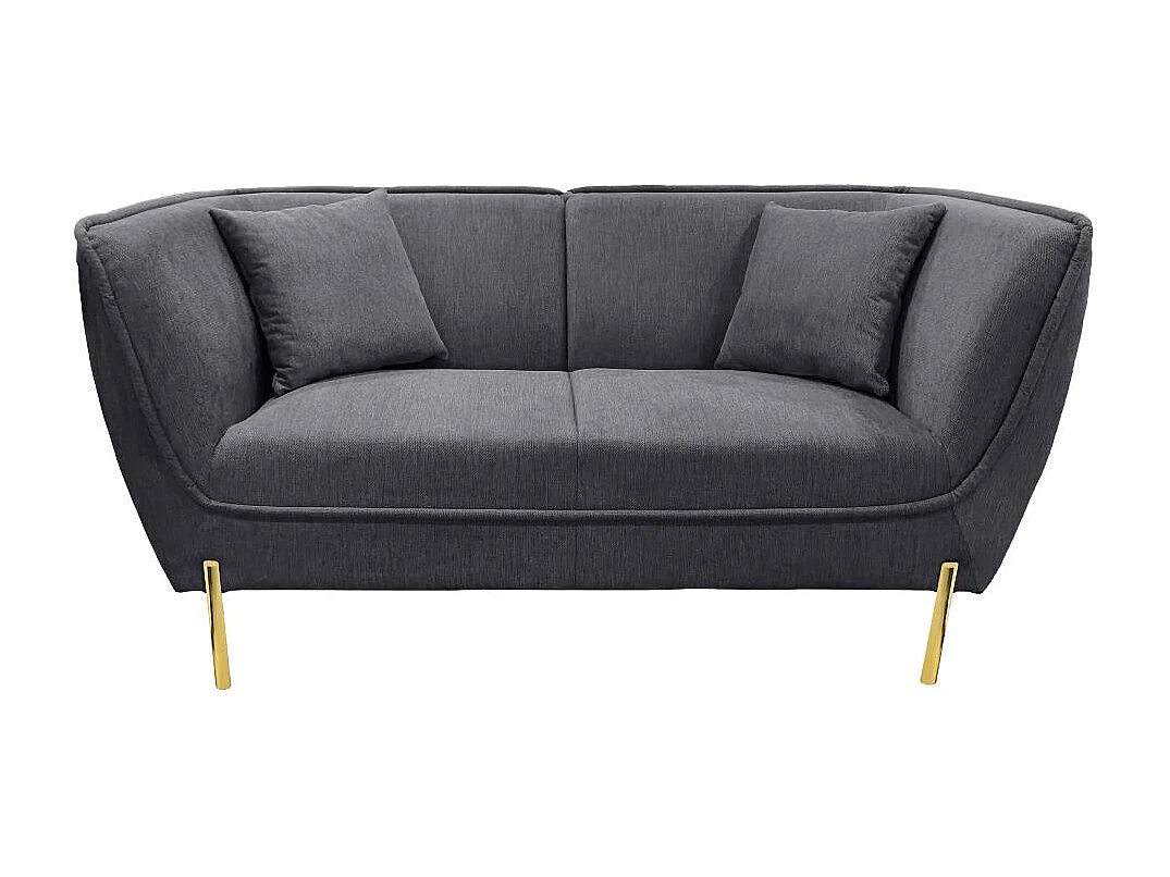 Canapé Provence ardoise et or