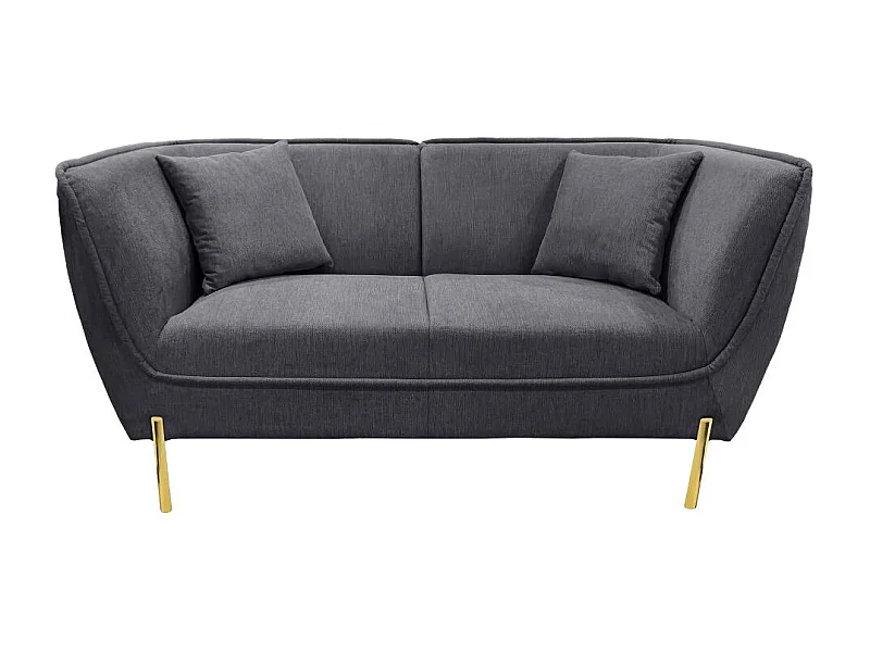 Canapé Provence ardoise et or