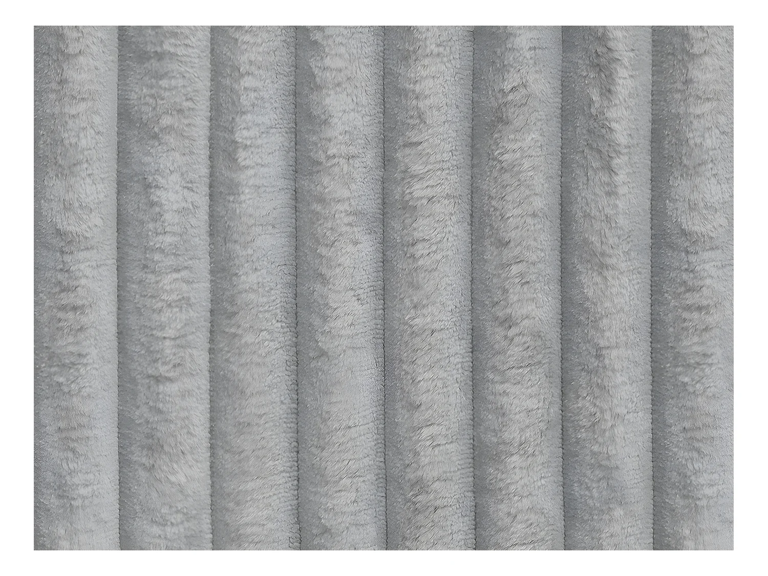 Bed met opbergruimte 140 x 190 cm - Ribfluweel met brede ribbels - Lichtgrijs + matras - TIMANO van Pascal Morabito