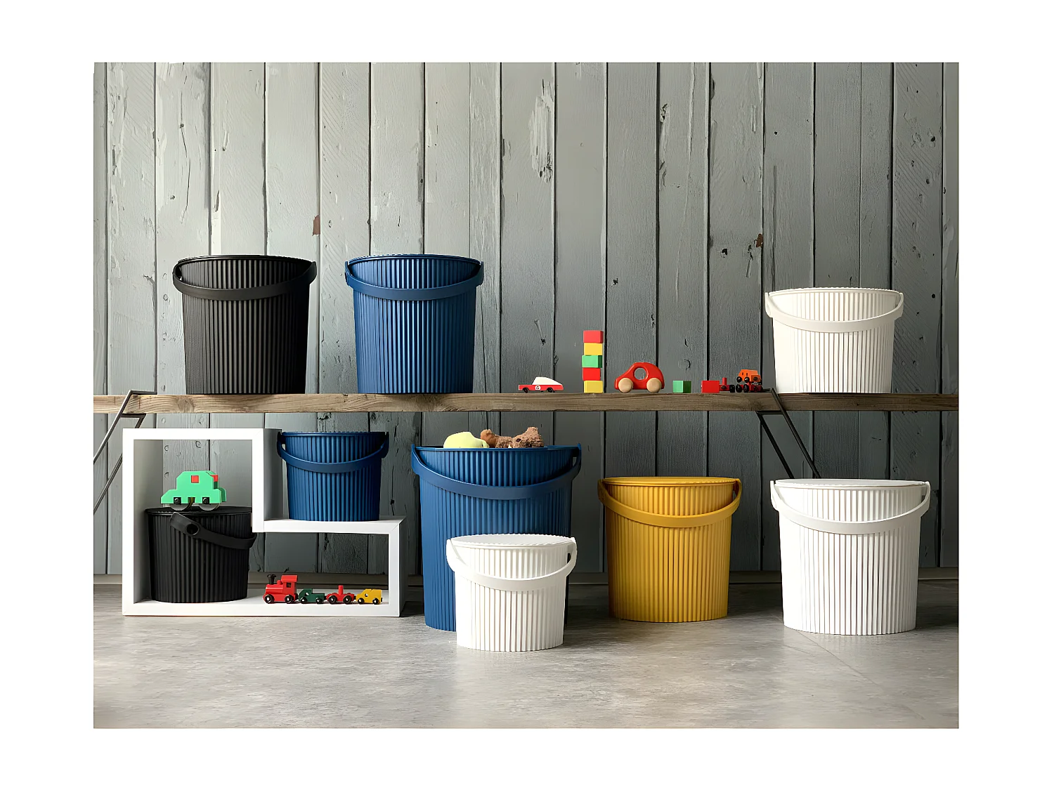 Seau Omni Outil M 10L Rouge  Hachiman