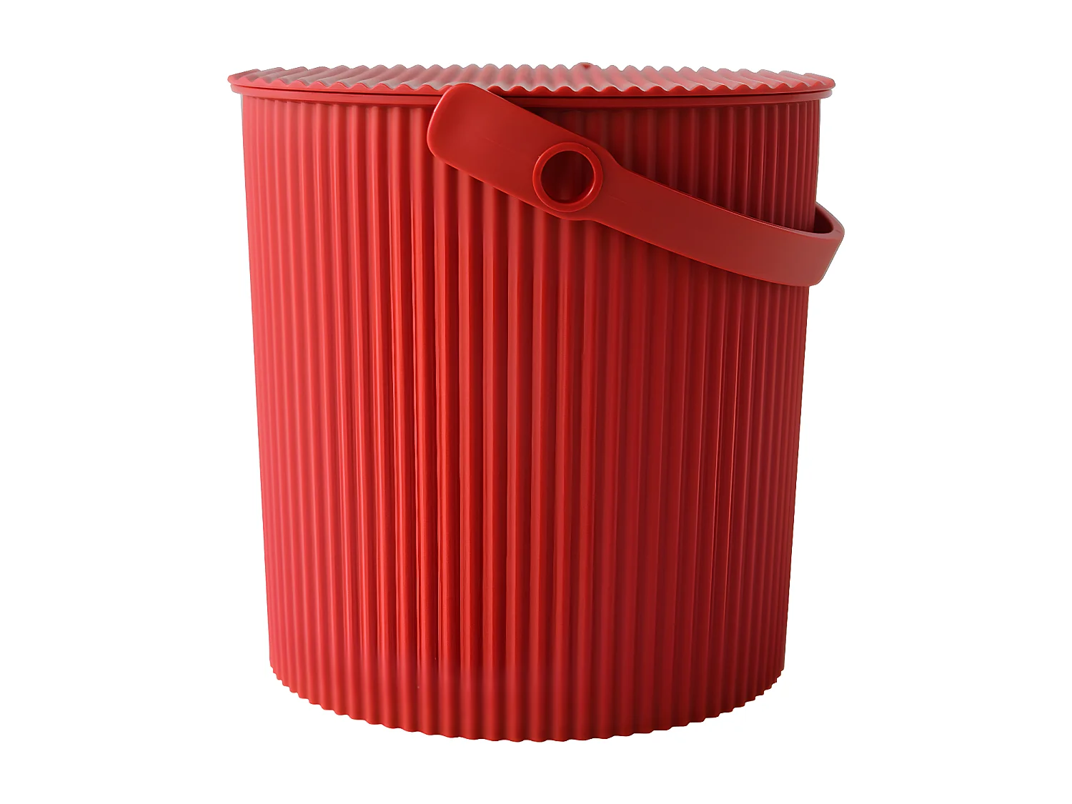 Secchio portaoggetti rosso da 10 litri