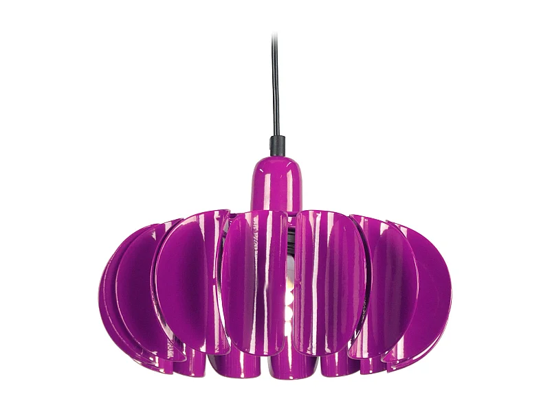 Suspensão TOSEL  TIAGO metal cilindro roxo D40 x  H80  cm