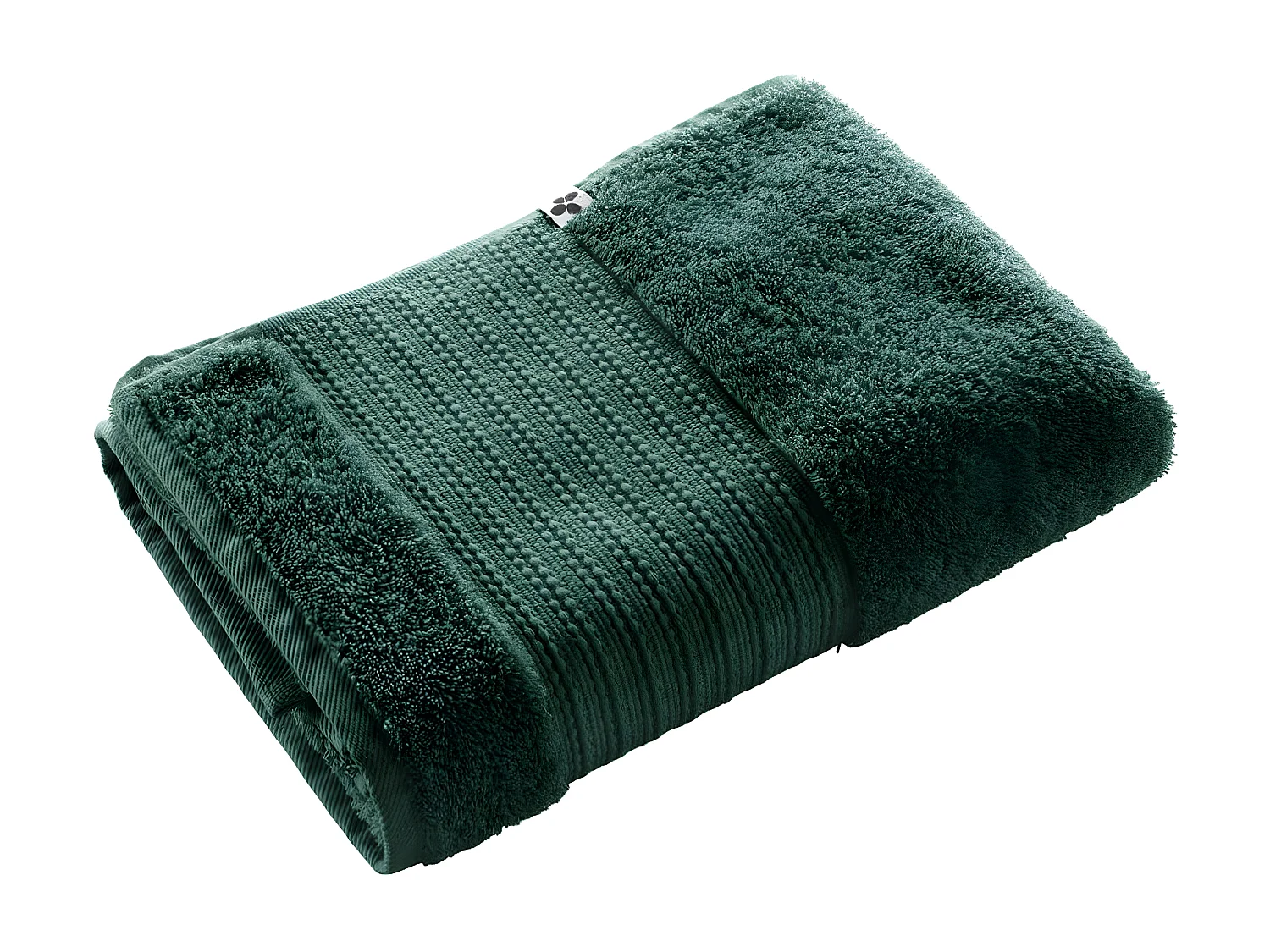 EMMA - Serviette de Douche 70x130cm en Coton Bio Coloris Emeraude