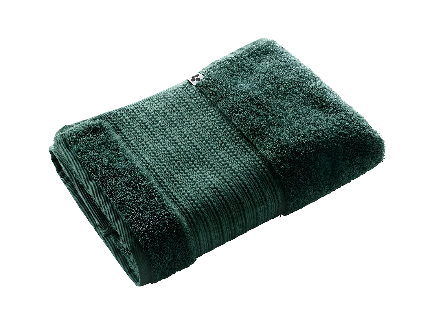 EMMA - Serviette de Douche 70x130cm en Coton Bio Coloris Emeraude