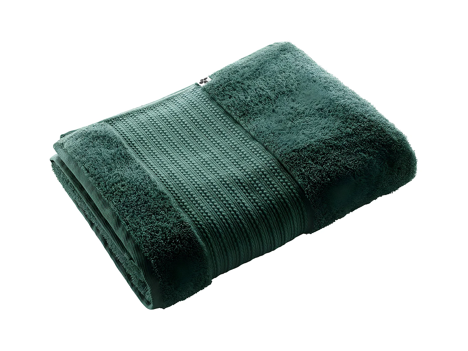 EMMA - Serviette de Bain 90x150cm en Coton Bio Coloris Emeraude