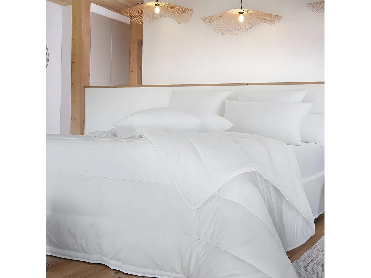 SWETLINE - Couette Coton anti-acariens 260 x 240 cm