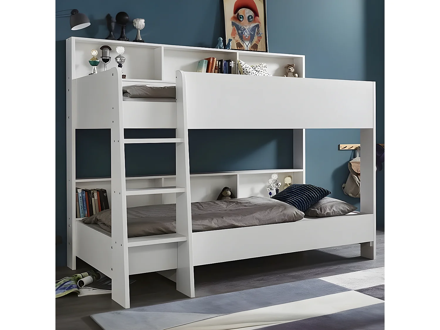 Letto Sven/2x90x200/Bianco