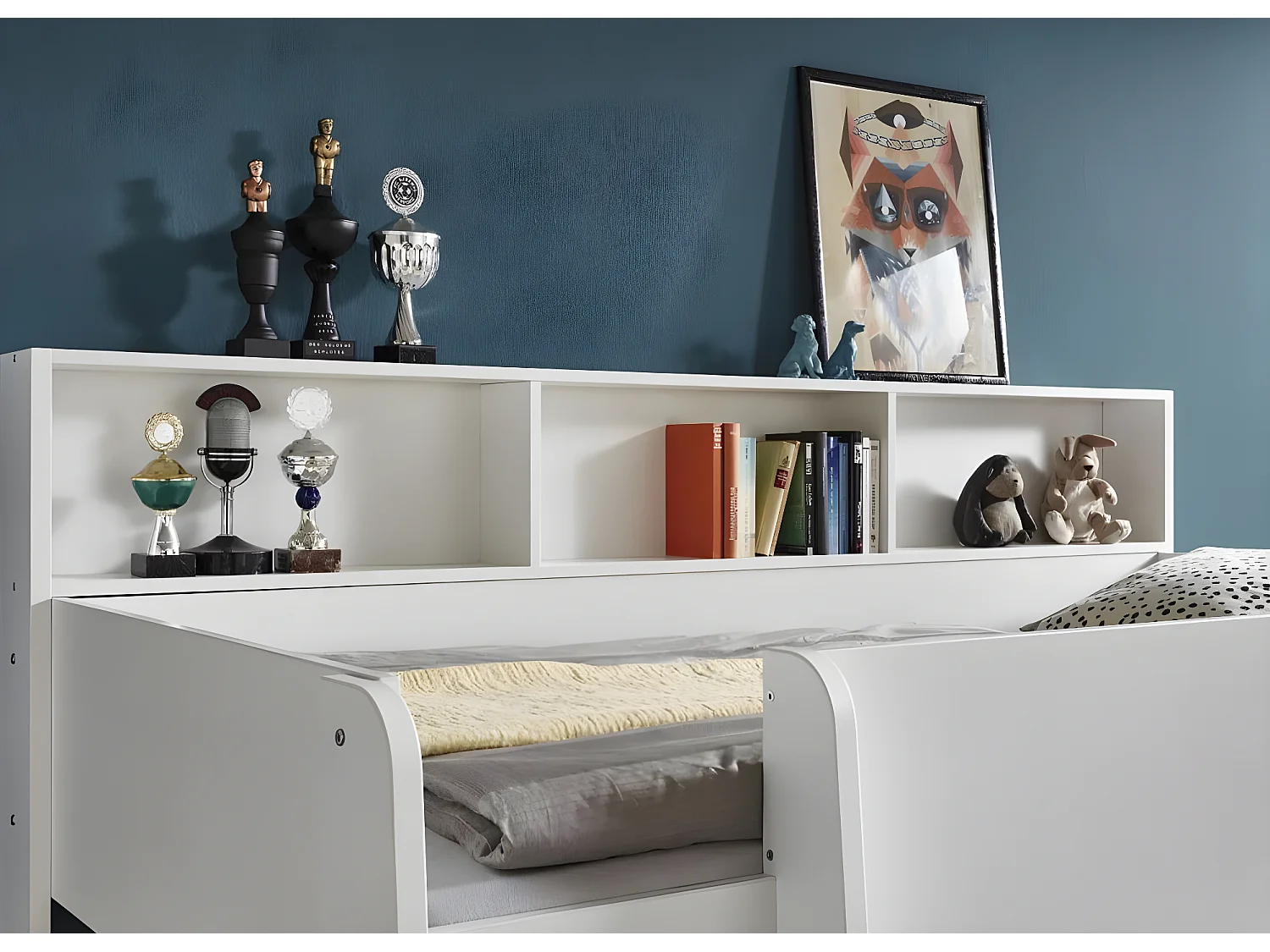 Letto Sven/2x90x200/Bianco