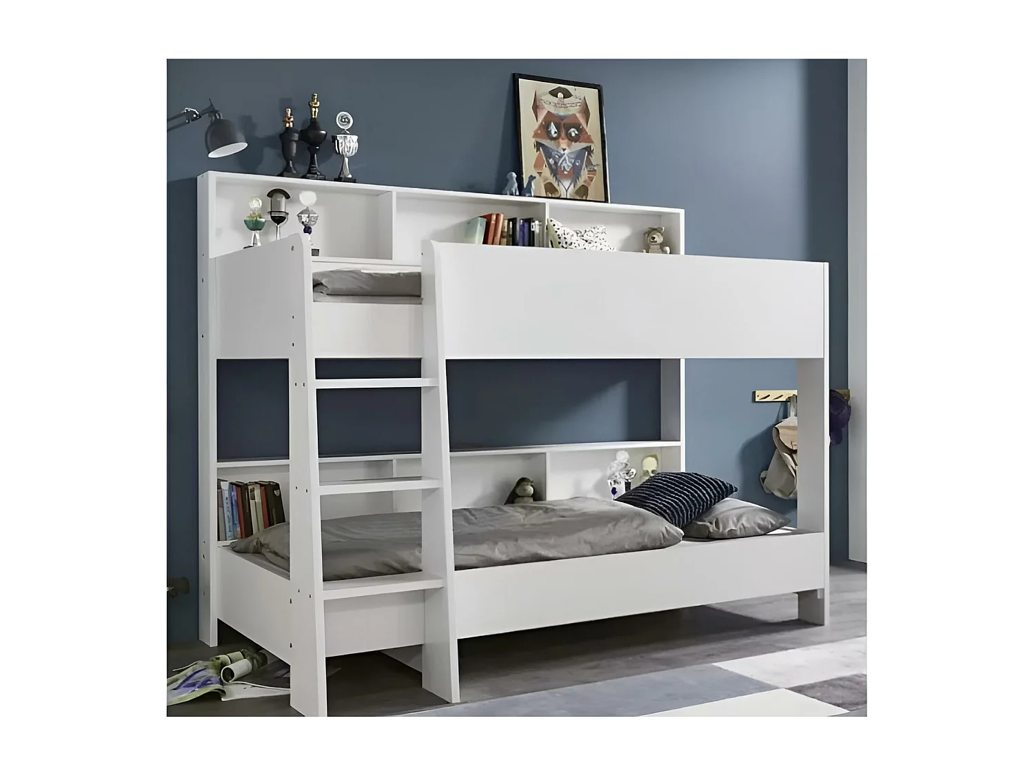 Letto Sven/2x90x200/Bianco