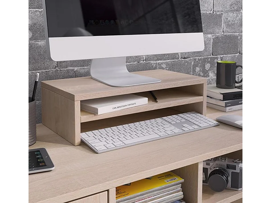 Support de moniteur pour Chambre Bureau en Sonoma 46x23x13cm Adelis