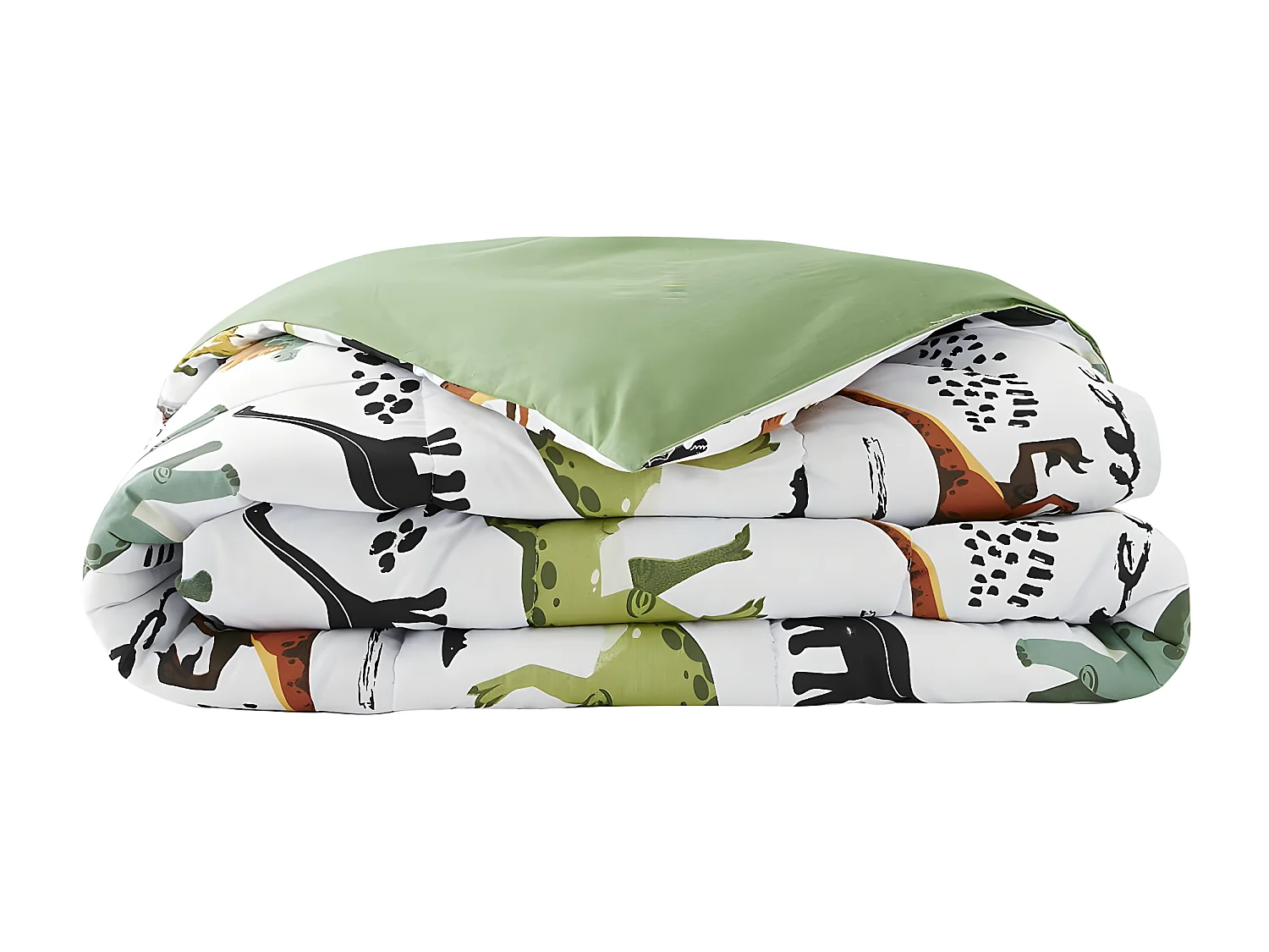 MEZO - Couette Imprimée Motifs Dinosaures 240x220 cm + 2 Taies d'oreiller 60x60 cm