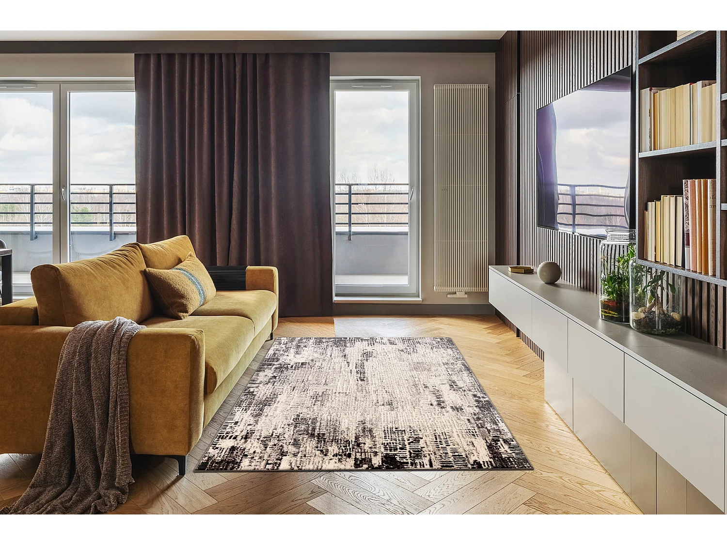 Tapis Laine ANGEL 1223 / 52011 Vintage beige / gris 200x300 cm