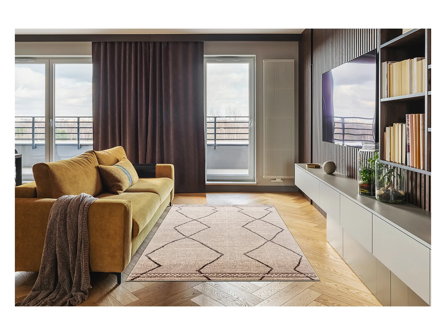 Tapis Laine ANGEL 1190 / 52022 Boho beige / gris 120x170 cm