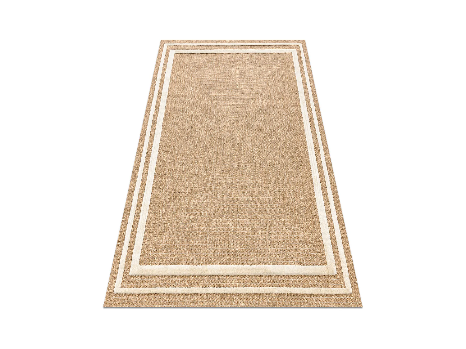 SPARK 0687A beige / room tapijt - Frame, sisal, structureel 120x170 cm